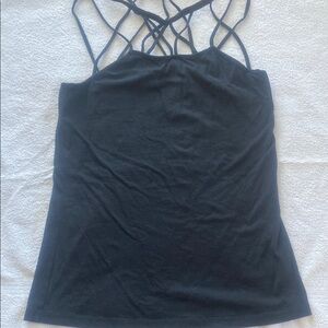 FABLETICS Black Camisole with Intricate Straps